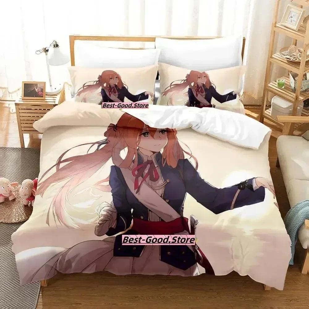 Spel Girls Frontline Anime Kawaii Tryckt Sängset Påslakan Örngott Sängkläder Sänglinne Lakan Täcke Drottning King Size