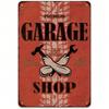 Vintage Metal Poster Wall Art, Garage Decor for Men Room, Rustic Look for Car Wash