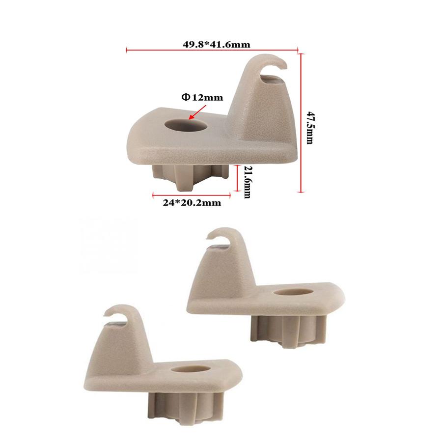 10Pcs Sun Visor Plastic Clips For 2005-2007 Dodge Charger Magnum & Chrysler 300