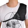 Huwairen Black Nylon Archery Chest Guard with Elastic Buckle