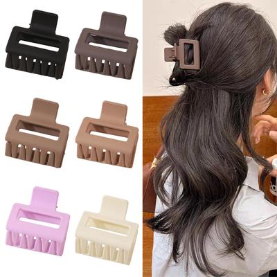 5cm Mattierte Haarklammer für Damen: Einfacher Haiklammer für Dutts und Haaraccessoires