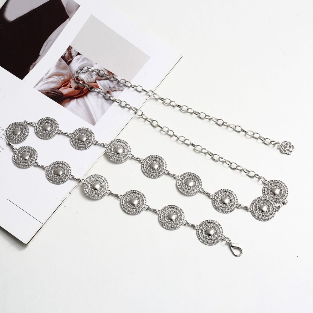 Gold Color Chain Belt Metal Waist Chain Jeans Pants Decor Waist Jewelry Accessory  Skirt Decor