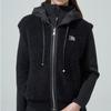 Blu Dot Soft Boucle Zip Hoodie Vest Bk