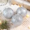 3 pcs/set Glitter Christmas Color Balls Hanging Decorations Xmas Tree Ornaments  Party Decor