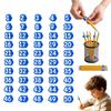 50pcs Soft Pencil Tracking Markers Silicone Numbered Pencil Caps Reusable Pencil Labels  Girls