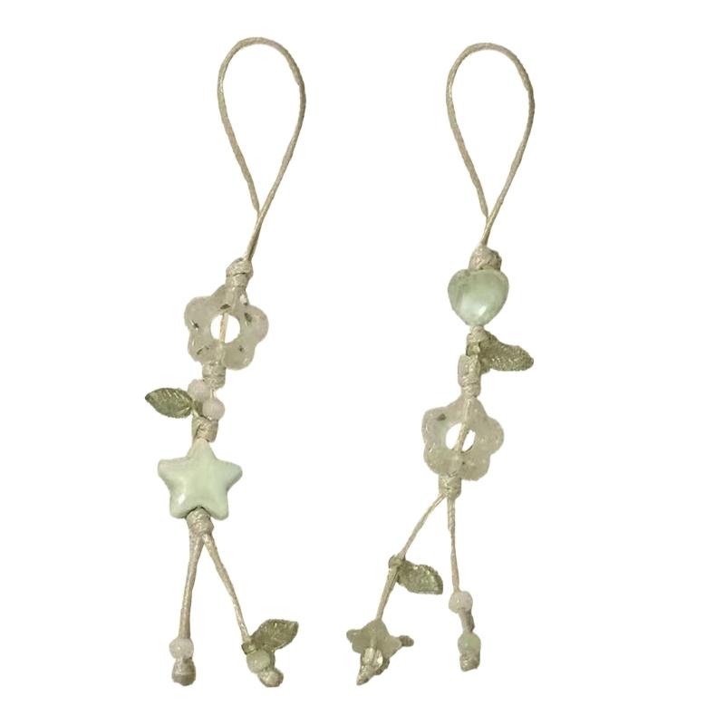 Einzigartiger Sternblumen-Handyanhänger Handgefertigter Anhänger Stilvolle Auto-Innenraumdekorationen für Taschen, Handys und Autos Verleiht einen einzigartigen Charme