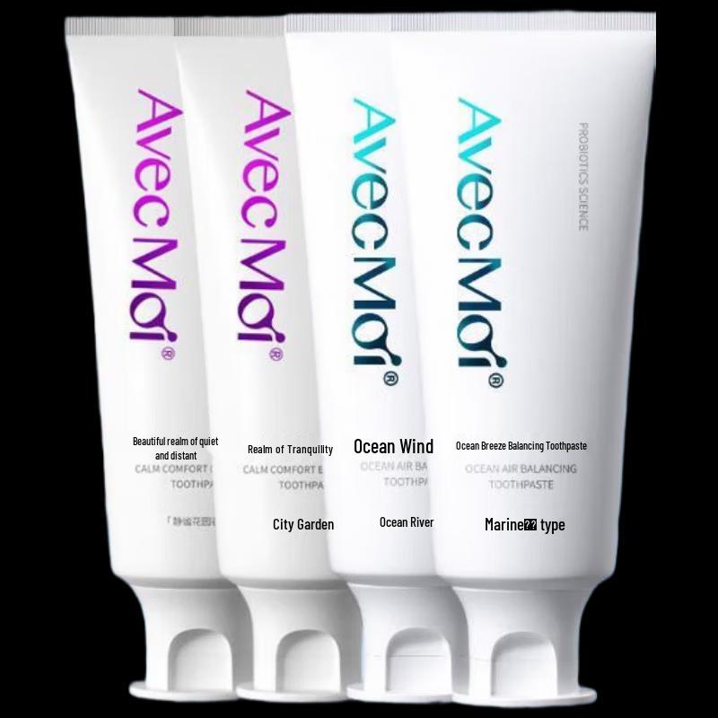 Avec Moi Probiotic Toothpaste Variety Pack (4 x 100g)