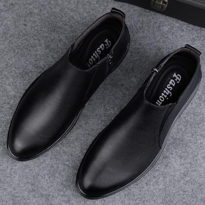 Nieuwe Heren Chelsea Boots van Echt Leer Mode Veelzijdige Enkellaarzen Zakelijk Hoge Top Casual Schoenen Britse Stijl Mannelijke Botas
