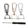 Metal Keychains Removable Key Rings Lobster Clasps Keychain Simple Keychain D Shape Keychain Bag Accessories for Key Bag