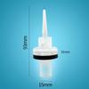 NF21 Sector Nozzle Pump Core: White Powder Coating Machine Accessory, Electrostatic Gun Venturi Tube & Powder Pump