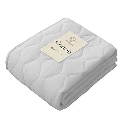 Fuwawa Wide King Size 100% Cotton Toweling Mattress Pad, All Season, Made with Teijin Mighty Top II Filling. Smooth, Moisture-Wicking, Quick-Drying, A