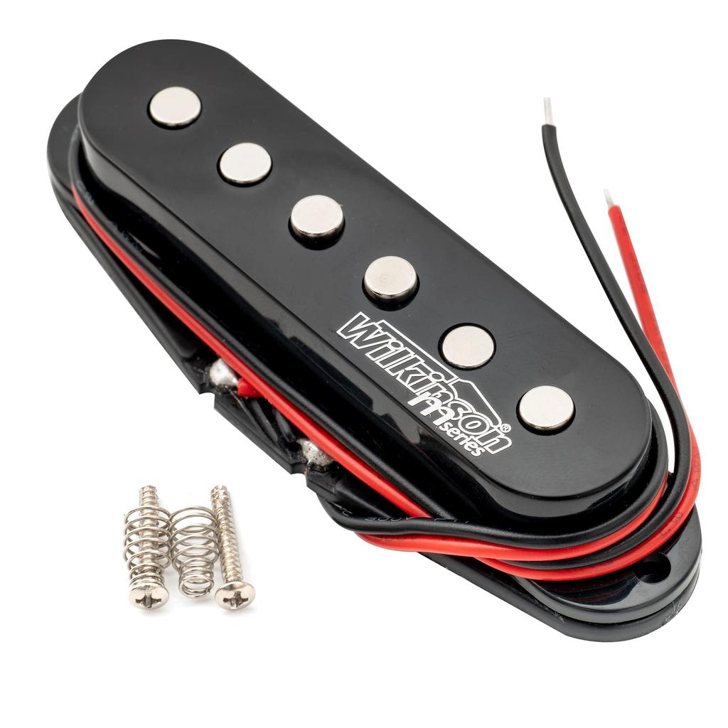 Wilkinson LOW GAUSS Vintage Tone Ceramic Guitar Middle Black Strat-Style Pickup,