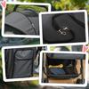Pet Stroller Pushchair Foldable Travel Dog Cat Carriage w/ Reversible Handle Brake Basket