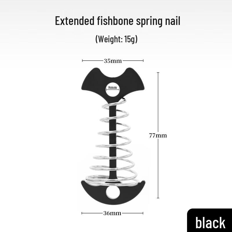 Outdoor Spring Fishbone Tent Pegs