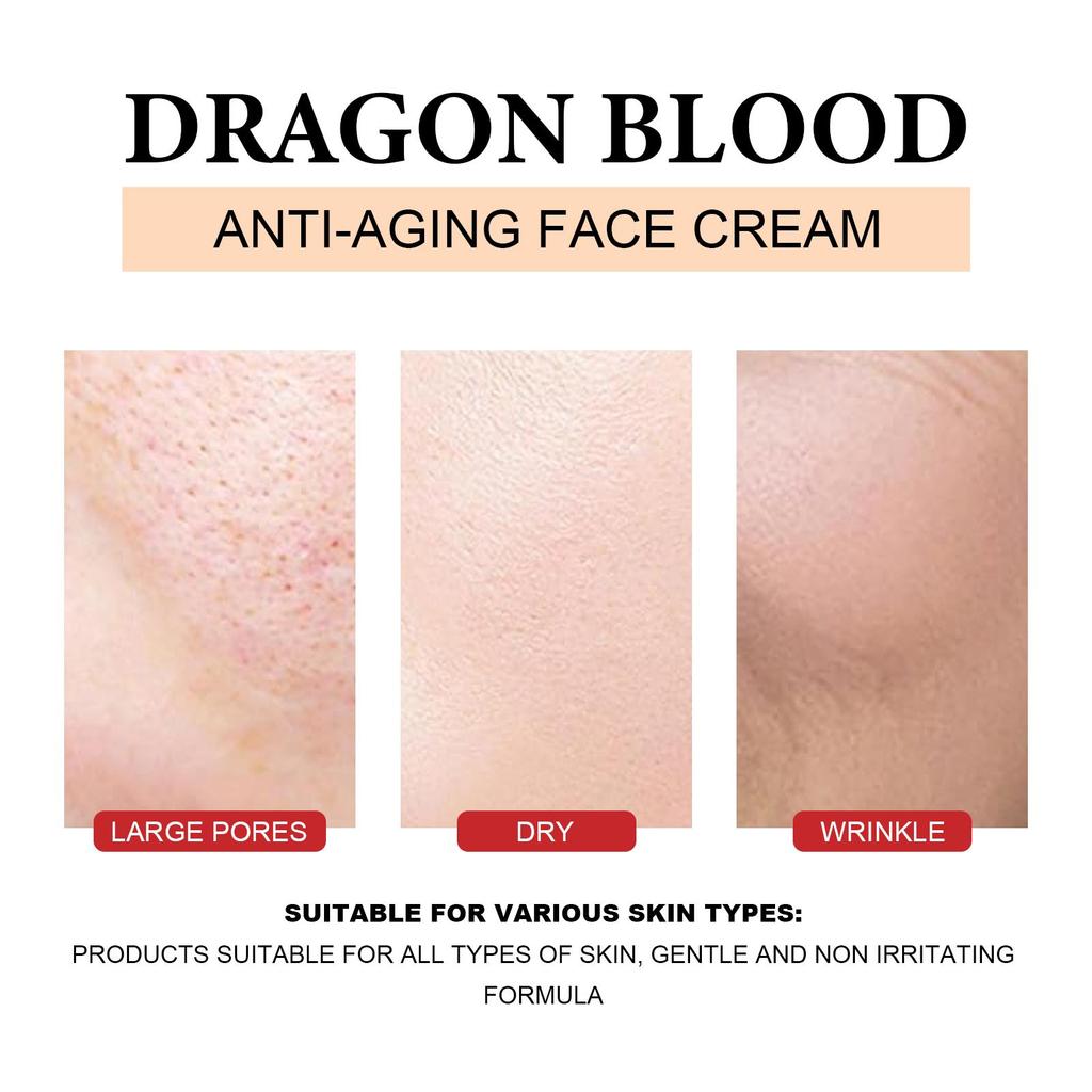 EELHOE Dragon Blood Moisturizing Cream Lightens Fine Lines and Delicate Pores, Moisturizes, Moisturizes, Brightens Skin Tone and Tightens Skin