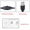 DC 5V ABS 1600X2MP 1080P 8 LED Digital Adjustable Microscope Type-C / M Icro USB Electronic Magnifier Stereo USB Endoscope For PC Phone