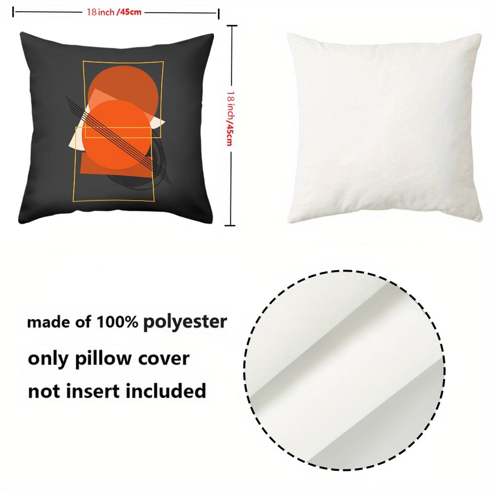 Modern Abstract Pattern Black Throw Pillow Cases Polyester pillowcase, sofa decorative cushion cov Headboard Pillow