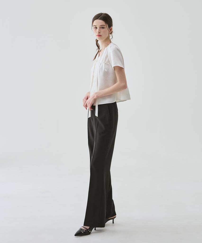Deuloupisumeon Summer Slim Bootcut Slacks [Black]