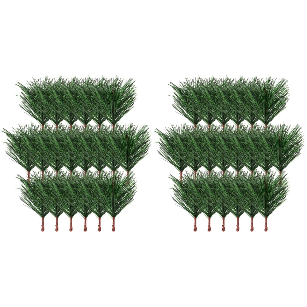 

YARDWE Artificial Pine Needles, Set of 100. Fake Greenery, Pine Branches, Artificial Flowers, DIY Crafts, Handmade Miniature Gardens, Wreath Making, T