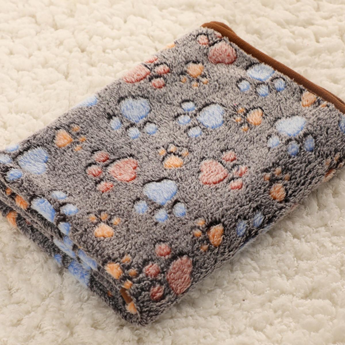 

Милый теплый коврик для домашних животных, чехол для дивана, полотенце для кошек, собак, одеяло из флиса, мягкое одеяло для маленьких, средних и больших собак, щенков S