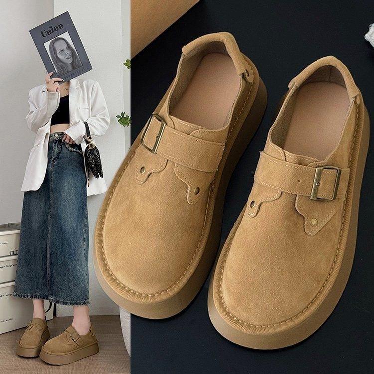 Autumn Platform Brown Birkenstocks, New Birkenstocks, Single Shoes Trend