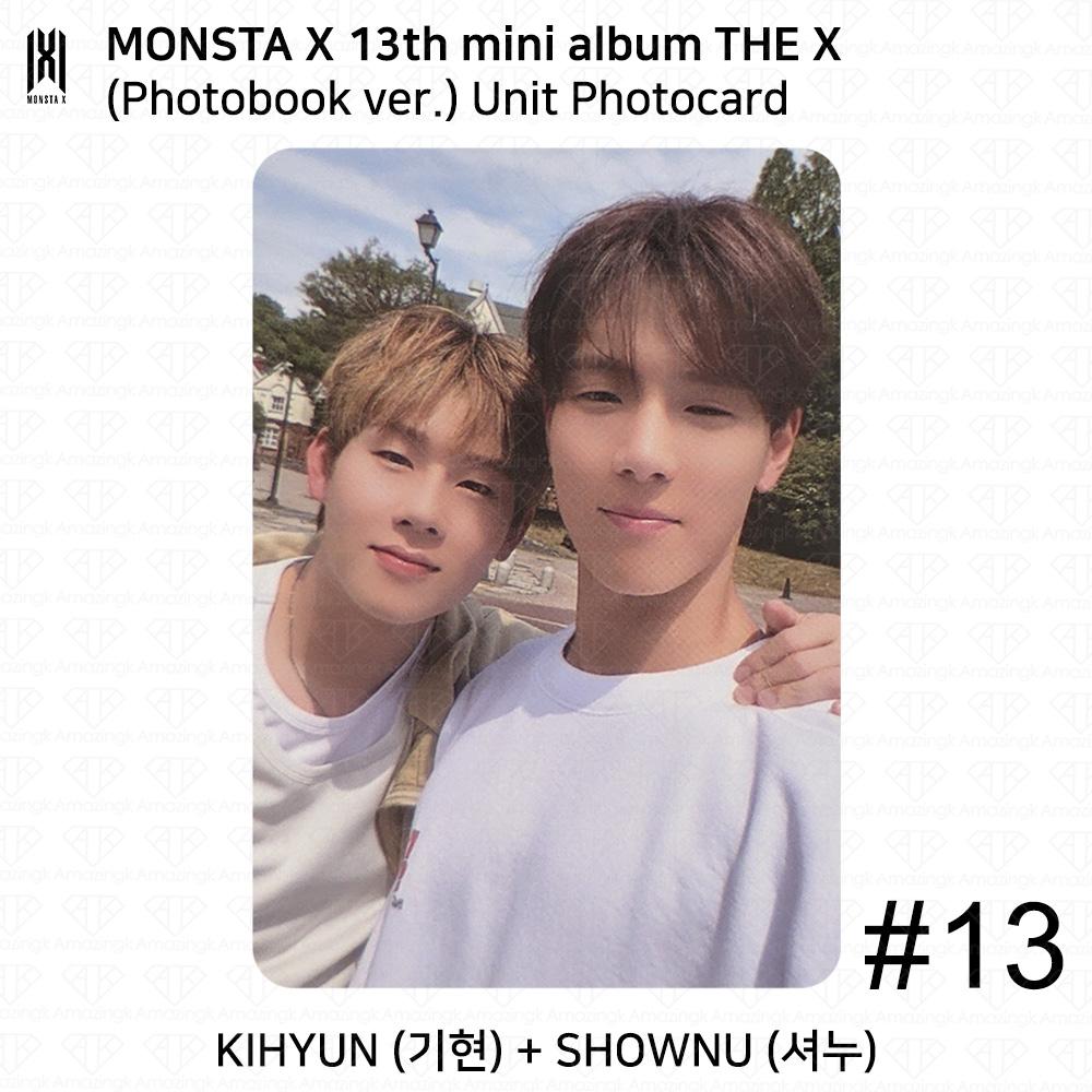 Monsta X The 13th Mini Album THE X Photobook Ver UNIT Bookmark Official Photocard