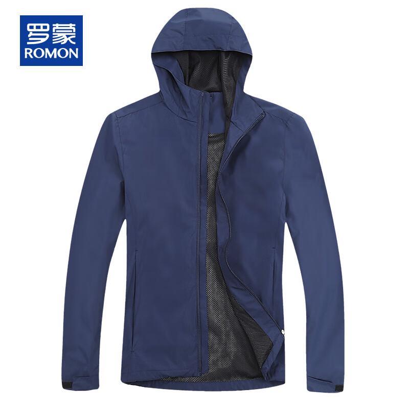 ROMON Men's Casual Outdoor Hooded Jacket