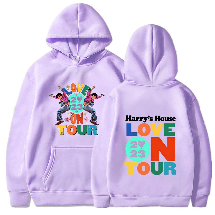 Harrys House Love on Tour Mikina Unisex Streetwear Potisk Oblečení Originalita Estetická mikina Unisex podzimní fleecová mikina
