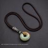 Adjustable Handmade Dragon Jade Pendant Necklace for Men and Women