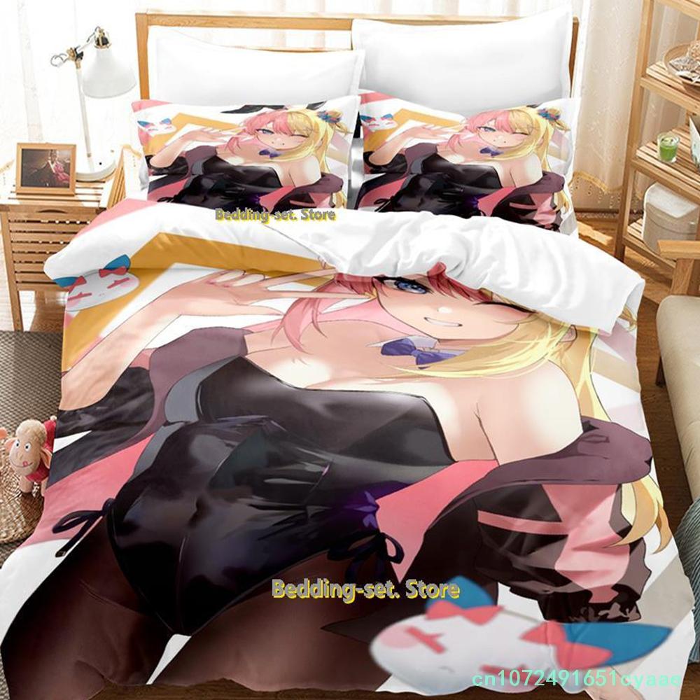 Kotoko Torahime Bedding Set Single Twin Full Queen King Size Bed Set Adult Kid Bedroom Duvetcover Sets Anime Parure De Lit Bed