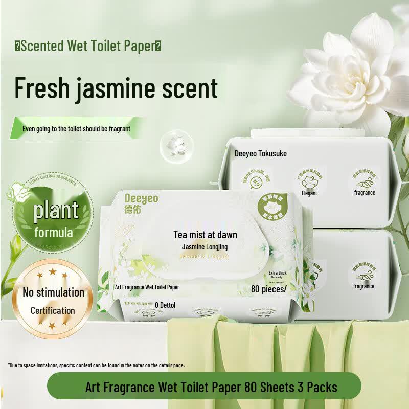DeYou Scented Flushable Wet Wipes (3-Pack)