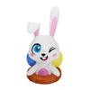 4 FT Happy Easter Bunmy Inflatable Toy For Garden Yard Cartoon Cute Inflatable Rabbit With Lights Outdoor Easter Decoration