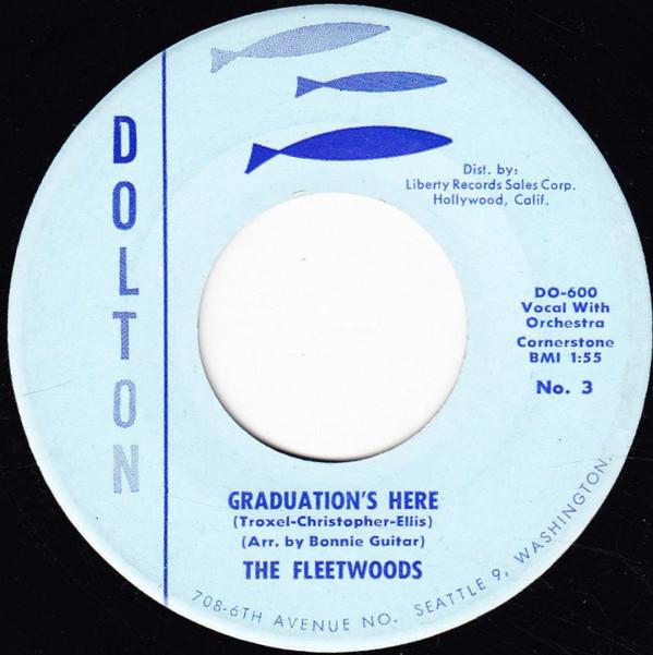 

7inch Record FLEETWOODS - Graduation s Here NO3 Dolton Records 1959 US Rock Used