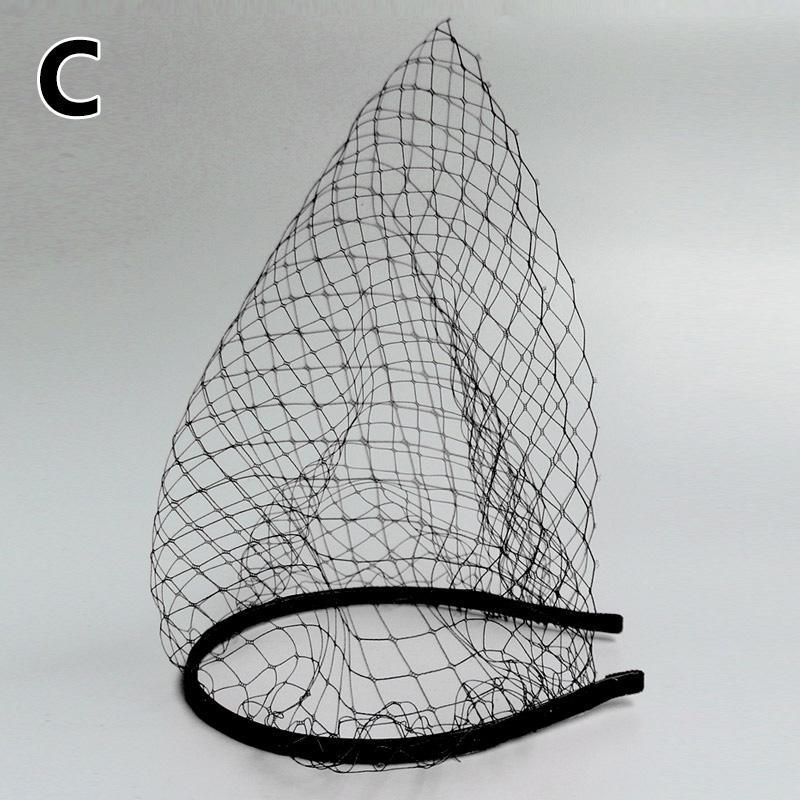 1PC Retro Veil Headband Bridal Headpiece Birdcage Fascinator Mesh Netted Headwear