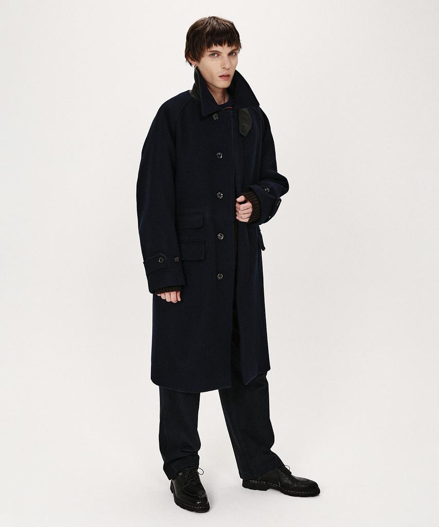 Shirter Fm Felt Balmacaan Coat (Navy)