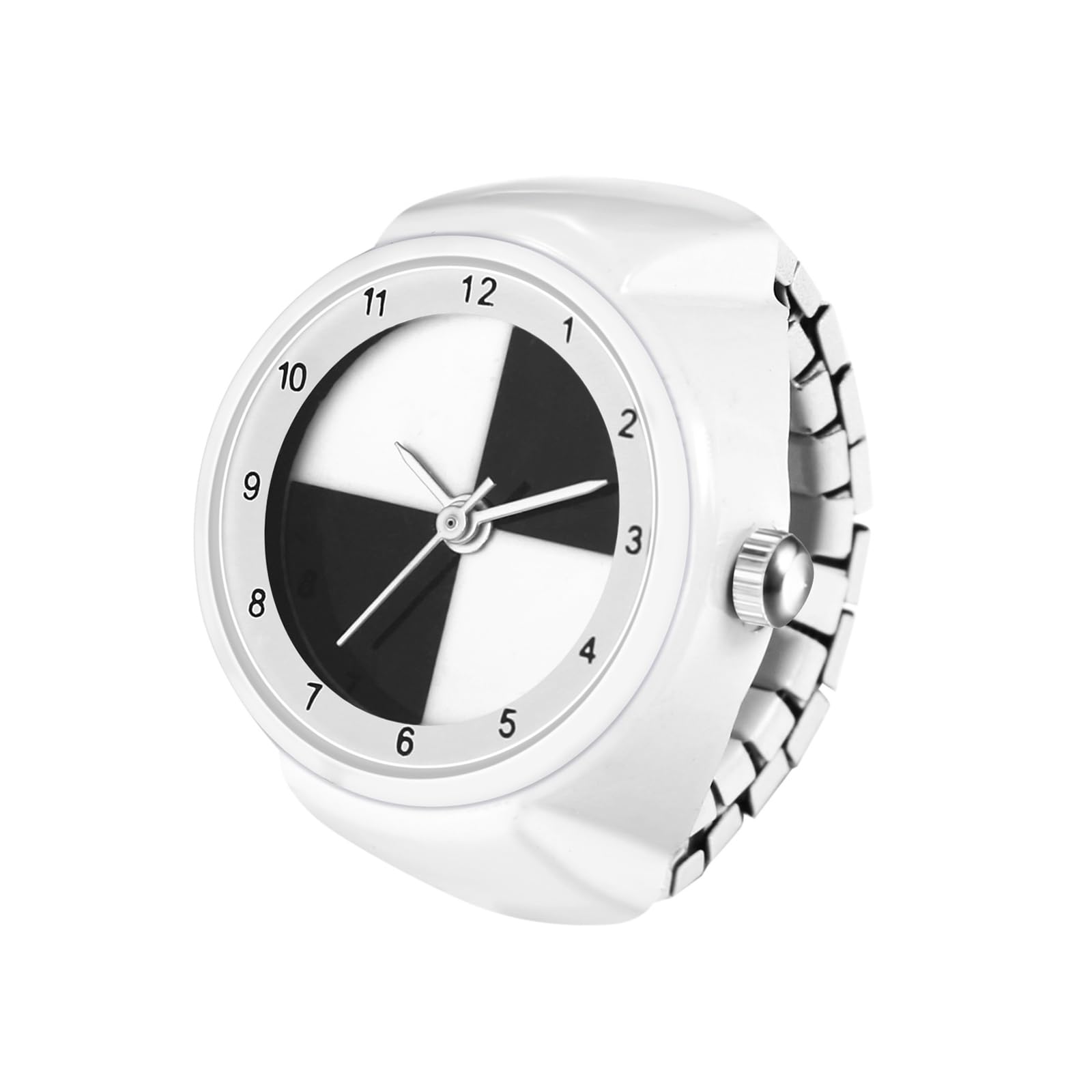 

Милий та стильний годинник-кільце: Один розмір підходить більшості, Водонепроникний, Аналоговий годинник-перстень для чоловіків і жінок - Ідеально для днів народження, річниць,