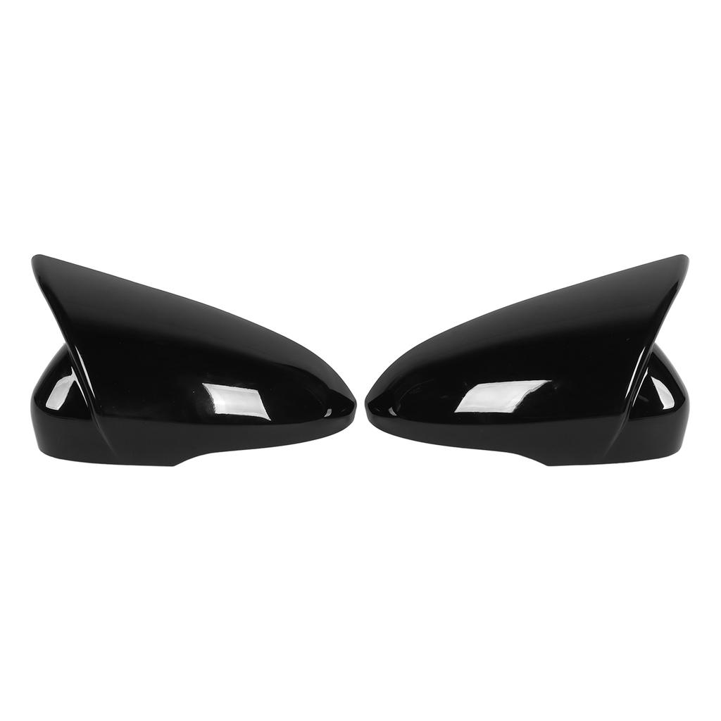 1 Pair Left Right Rearview Mirror Cover Trim Side Door Mirror Guard Replacement for Ford Mondeo 13‑20