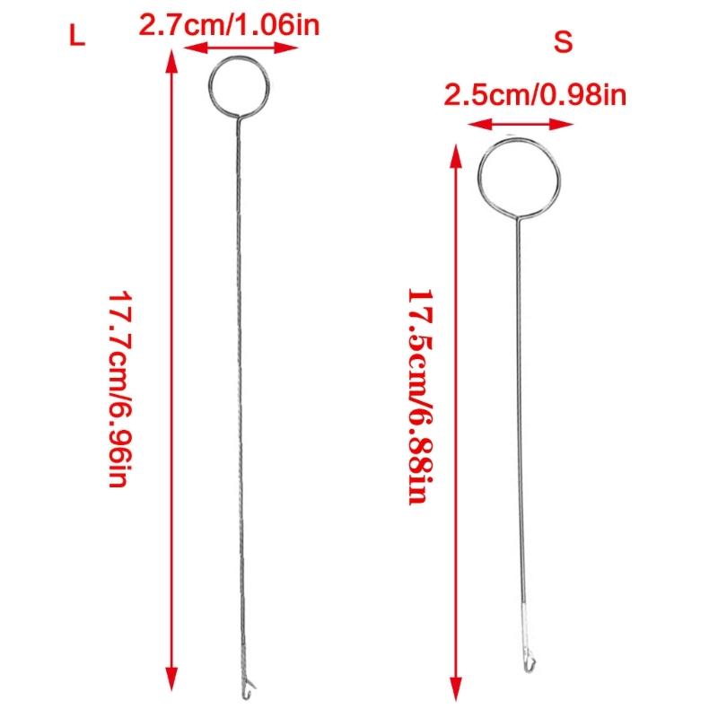 Elastisches Band Einfädler mit langer Haken Nadel Kordelzug Einfädelwerkzeug Nähfaden Einfädelhilfe für Hoodies Hosen Schnürsenkel