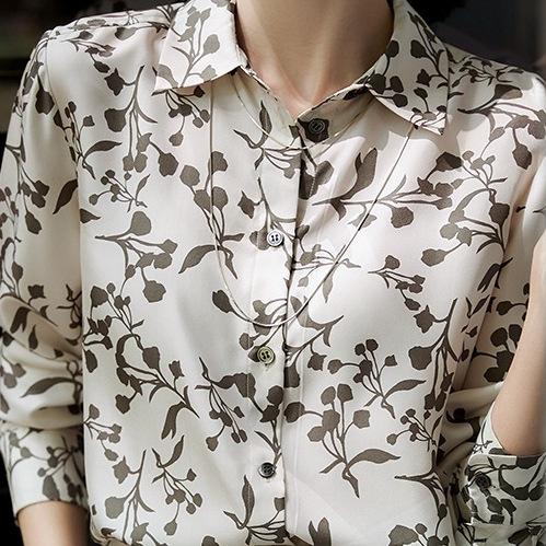 1116 European and American style women's cardigan long-sleeved shirt 1D printed butterfly versatile top