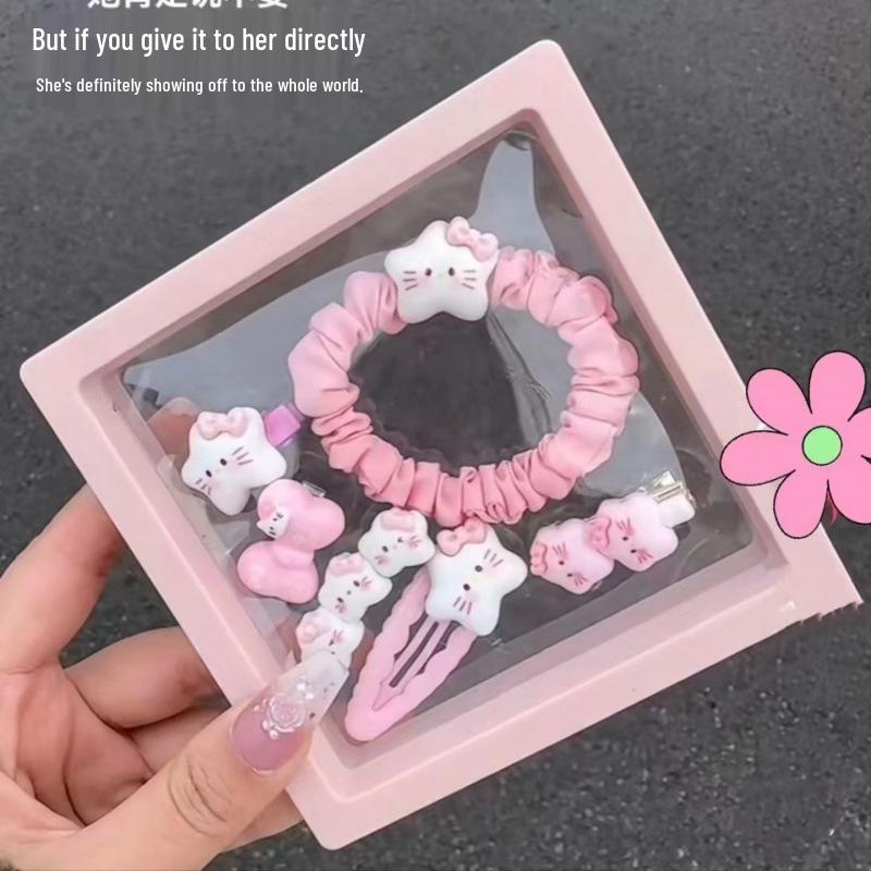 Cartoon Princess Hair Accessory Set: Cute Hair Clips for Girls