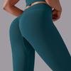 Cross-Border Outdoor Nude Feel Tight Fit Yoga Leggings - Solid Color Hip-Lifting Design