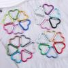 Heart-shaped Aluminum Carabiner Keychain Clip Outdoor Tools Water Bottle Keyring Hook Climbing Camping Travel Kit Hook Accessory