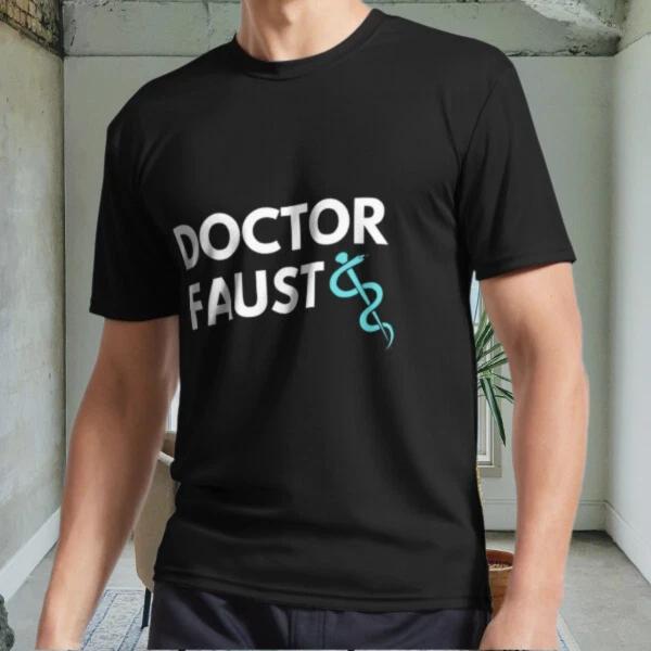 

New Doctor faust snake Active Logo Men s Black T shirt Funny Size S to 5XL L
