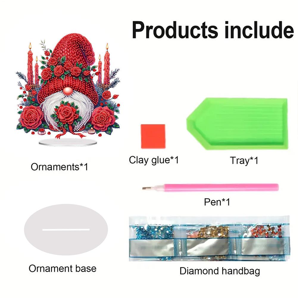 2D Flat Print DIY 5D DIY Diamond Art Tabletop Decorations Diamond Painting Desktop Decorations for Home Office Desktop Decor