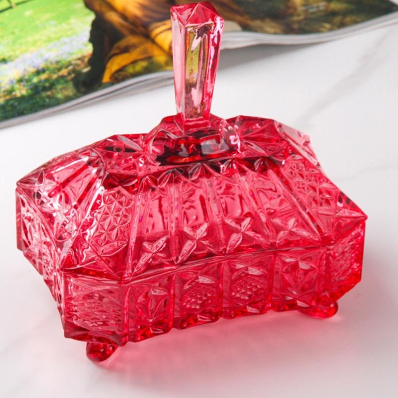Pot à bonbons en verre cristal épais avec couvercle hermétique Distributeur de bonbons Parfait pour conserver Noix Thé Café et Décorations de cuisine
