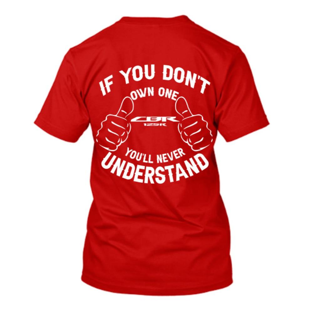

Honda Mens and Womens Tshirt Honda CBR 125R Summer Motorcycle Tee Racing Shortsleeved Spring Cycling Offroad Versatile Top M