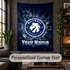 Personalized Wall Tapestry,Millwall Custom Text, Soft Fabric Wall Art For Indoor Decoration