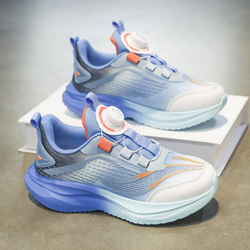 

Мужская и детская повседневная обувь весна 2025 г., новые вращающиеся пряжки, удобные сетчатые дышащие спортивные легкие кроссовки для бега прилив 39