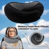 Portable U-shaped Travel Pillow Memory Foam Snail Pillow Travel Neck Support Neck Pillow Adjustable Soft Noon Break Pillows