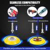 133 PCS 3 inch 75mm silicon carbide water grinding back fleece sandpaper set 133 pieces sanding disc with sponge wool disc